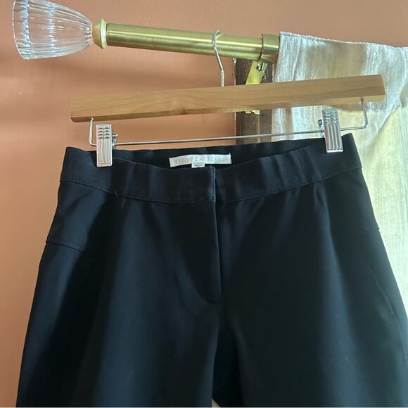 Veronica Beard Pull On Dress Pants Skinny Trousers Elastic Waist Black Size 0 - Picture 2 of 5